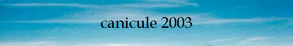 canicule 2003